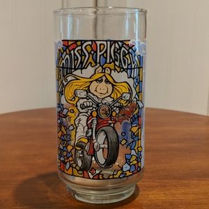 Miss Piggy collectable glass